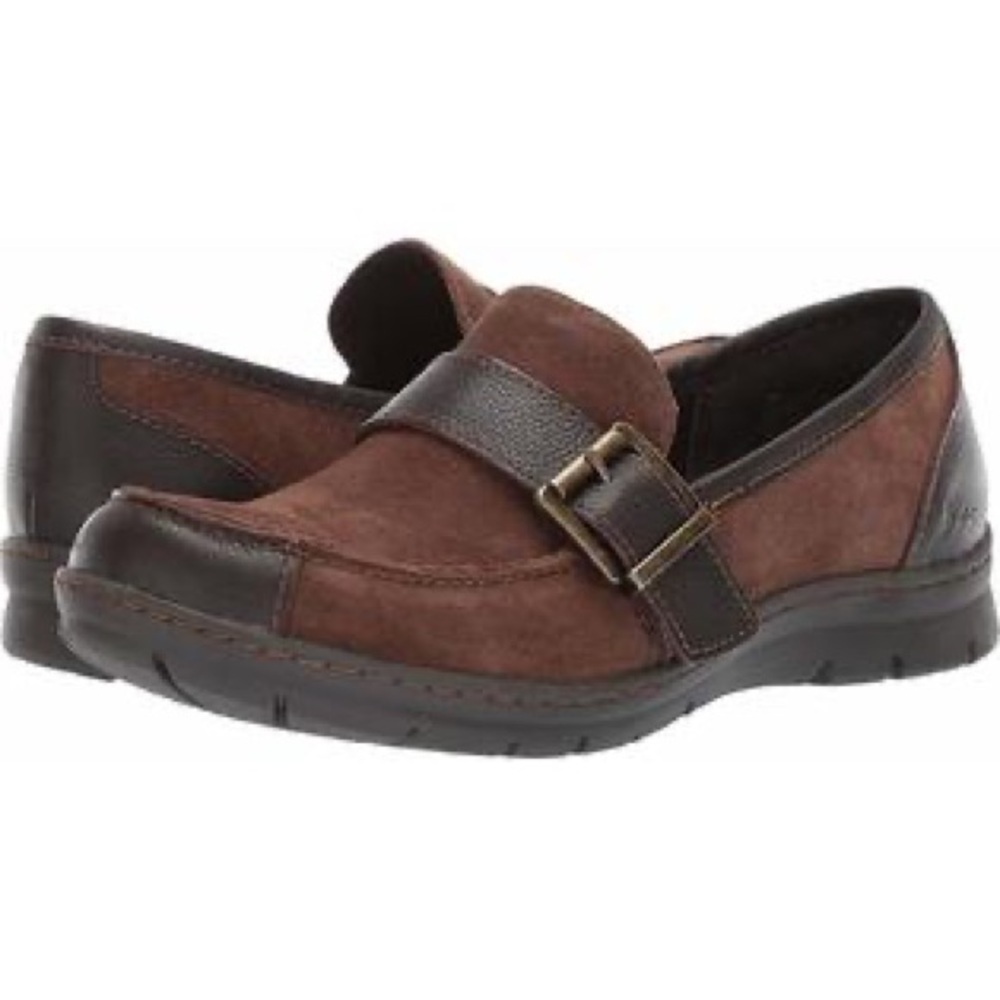 B.O.C. Womens Erna brown buckle loafer size 9.5 leather